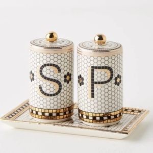 Anthropologie Bistro Tile Kitchen Dining Set—3 Pieces NEW and VHTF